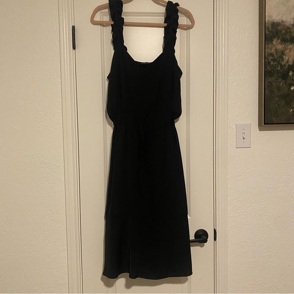 Black midi dress